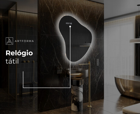 Espelho de Banheiro com LED em Formato Irregular V221 #8