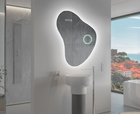 Espelho de Banheiro com LED em Formato Irregular V221 #10