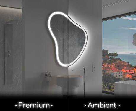 Espelho de Banheiro com LED em Formato Irregular V222