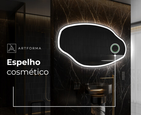 Espelho de Banheiro com LED em Formato Irregular O222 #4