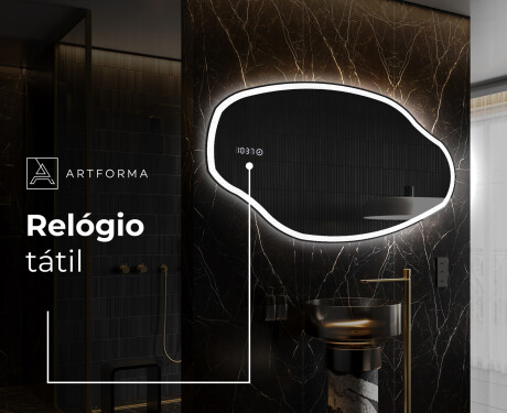 Espelho de Banheiro com LED em Formato Irregular O222 #7