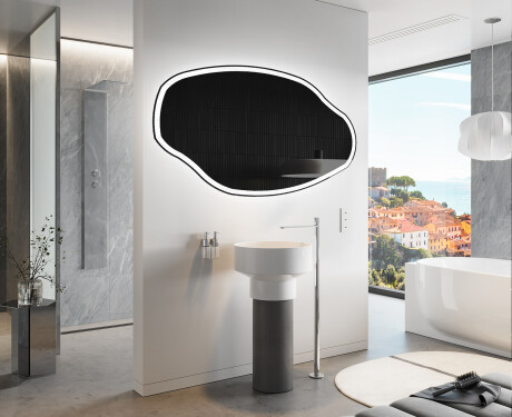 Espelho de Banheiro com LED em Formato Irregular O222 #9