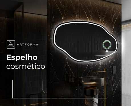 Espelho de Banheiro com LED em Formato Irregular O223 #4