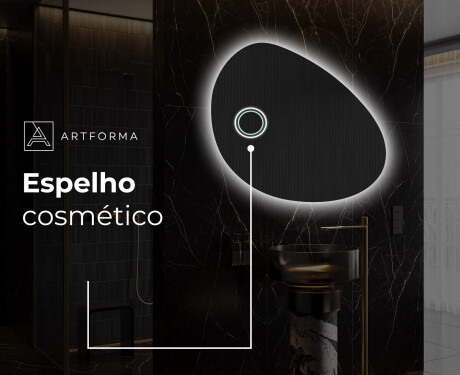 Espelho de Banheiro com LED em Formato Irregular H221 #5