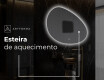 Espelho de Banheiro com LED em Formato Irregular H221 #9