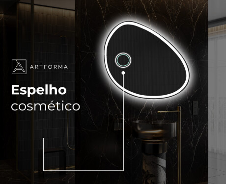 Espelho de Banheiro com LED em Formato Irregular H222 #5