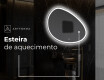 Espelho de Banheiro com LED em Formato Irregular H222 #9