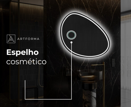 Espelho de Banheiro com LED em Formato Irregular H223 #5
