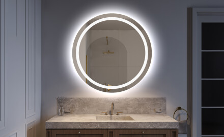 Espelho Redondo Com Luz LED L33