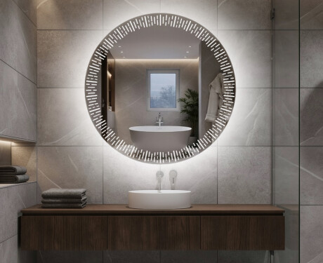 Espelho Redondo Com Luz LED L35