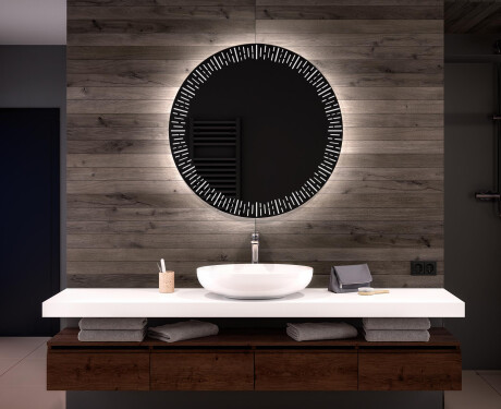Espelho Redondo Com Luz LED L35