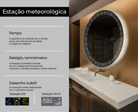 Espelho Redondo Com Luz LED L35 #2