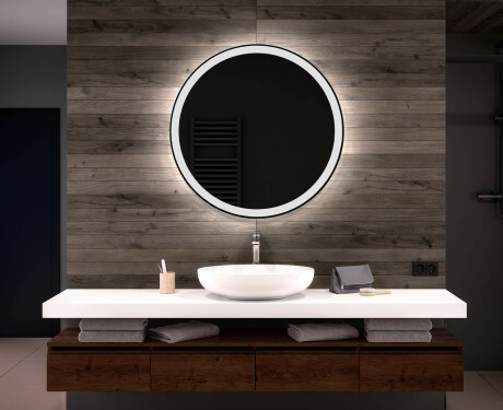 Espelho Redondo Com Luz LED L76