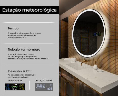 Espelho Redondo Com Luz LED L76 #2