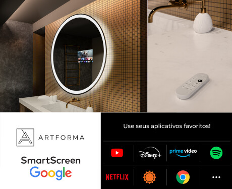 Espelho Redondo Com Luz LED L76 #7