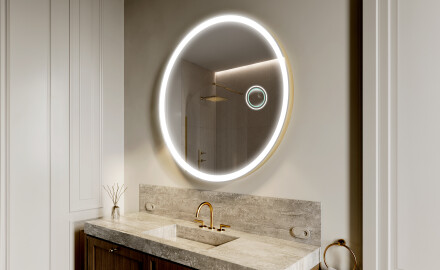Espelho Redondo Com Luz LED L76