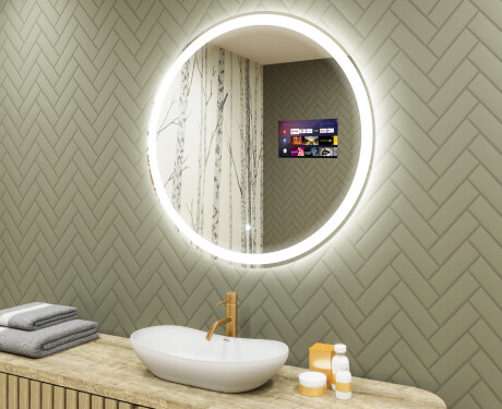 Espelho Redondo Com Luz LED L76 90cm - SmartScreen, DualColor