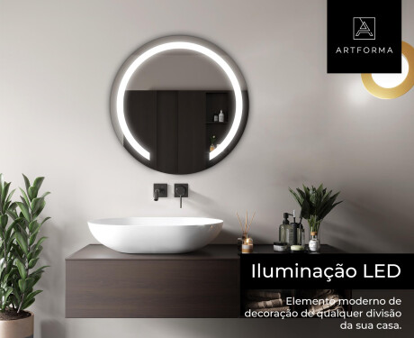 Espelho Redondo Com Luz LED L96 #5