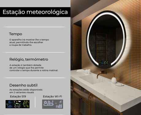 Espelho Redondo Com Luz LED L96 #2