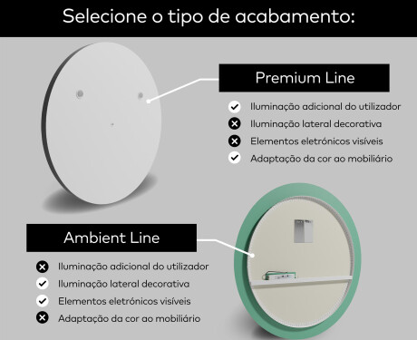Espelho Redondo Com Luz LED L97 #2