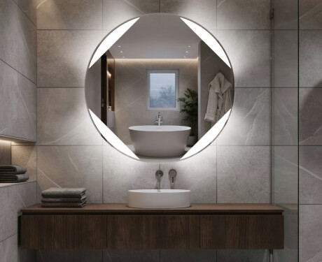 Espelho Redondo Com Luz LED L114
