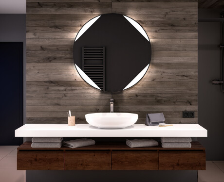 Espelho Redondo Com Luz LED L114