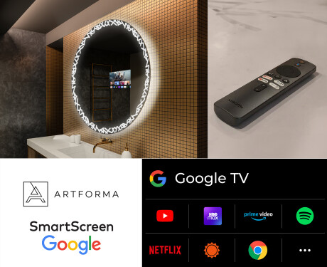 Espelho Redondo Com Luz LED L115 #8