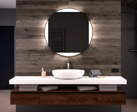 Espelho Redondo Com Luz LED L116