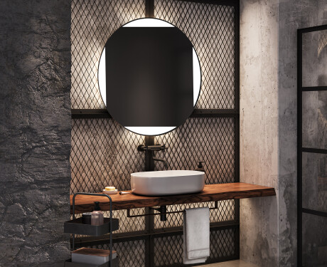 Espelho Redondo Com Luz LED L116 #9