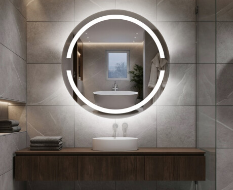 Espelho Redondo Com Luz LED L118