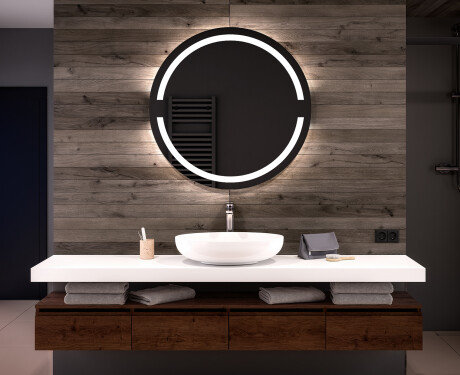 Espelho Redondo Com Luz LED L118