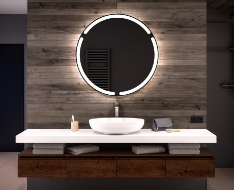 Espelho Redondo Com Luz LED L119