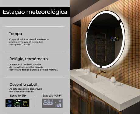 Espelho Redondo Com Luz LED L119 #2
