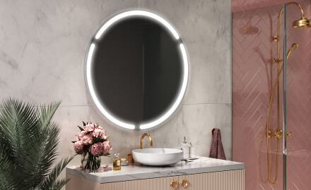 Espelho Redondo Com Luz LED L119