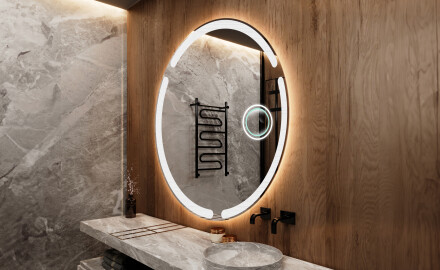 Espelho Redondo Com Luz LED L119