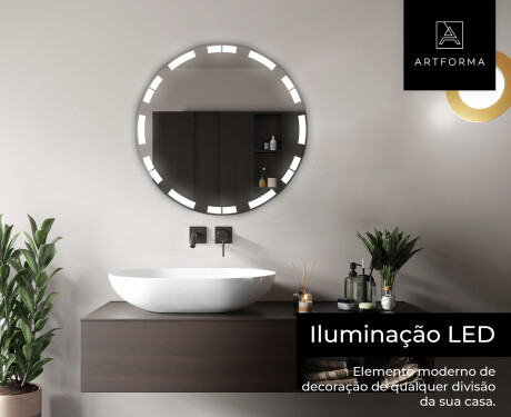 Espelho Redondo Com Luz LED L121 #5