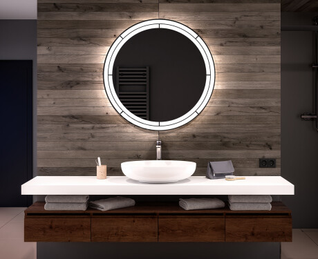 Espelho Redondo Com Luz LED L122