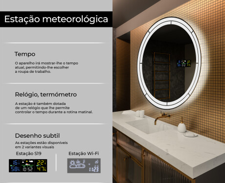 Espelho Redondo Com Luz LED L122 #2