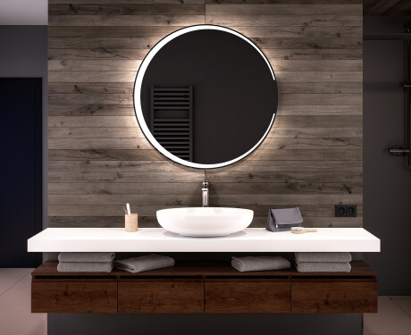 Espelho Redondo Com Luz LED L123