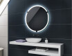 Espelho redondo com luz casas de banho a pilhas L119 #2