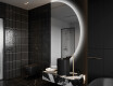 Espelho LED Elegante em Forma de Meia-Lua - Para Casa de Banho A221