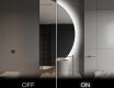 Espelho LED Elegante em Forma de Meia-Lua - Para Casa de Banho A221 #3