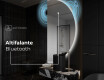 Espelho LED Elegante em Forma de Meia-Lua - Para Casa de Banho A221 #5