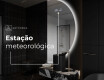 Espelho LED Elegante em Forma de Meia-Lua - Para Casa de Banho A221 #6