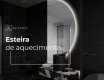 Espelho LED Elegante em Forma de Meia-Lua - Para Casa de Banho A221 #8