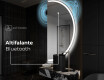 Espelho LED Elegante em Forma de Meia-Lua - Para Casa de Banho A222 #6