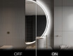 Espelho LED Elegante em Forma de Meia-Lua - Para Casa de Banho A222 #3