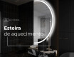 Espelho LED Elegante em Forma de Meia-Lua - Para Casa de Banho A222 #8