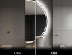 Espelho LED Elegante em Forma de Meia-Lua - Para Casa de Banho A223 #3