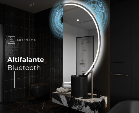 Espelho LED Elegante em Forma de Meia-Lua - Para Casa de Banho A223 #5